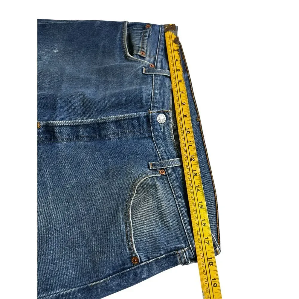 Vintage 90s Levi's 501xx Made in USA 38x33 Actual 36x32 Wash‎ Faded Distress